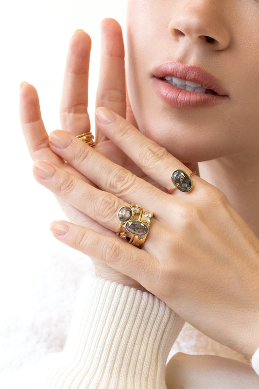 WITH LOVE-The Stacker Ring-YELLOW GOLD