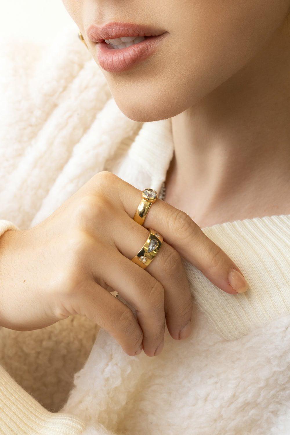 WITH LOVE-The Chubby Ring-YELLOW GOLD