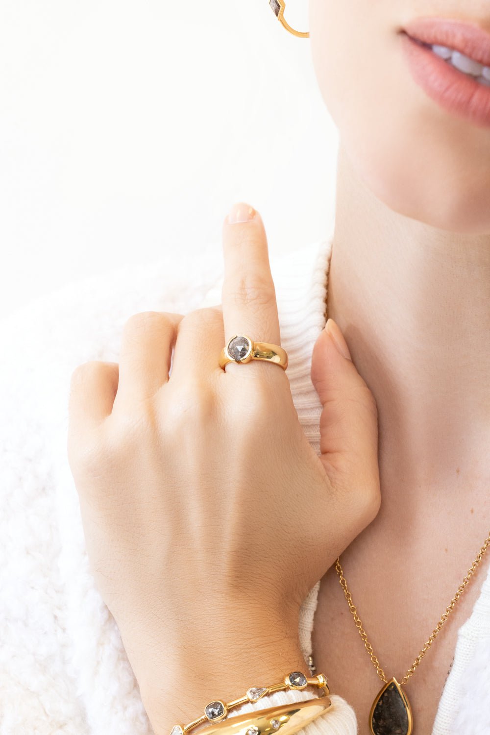 WITH LOVE-The Chubby Ring-YELLOW GOLD