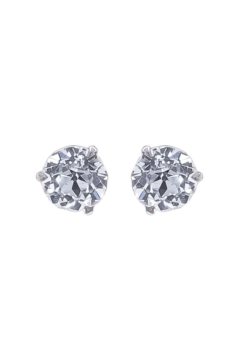 Lab-Grown Diamond Martini Prong Stud Earrings - 3ct - White Gold