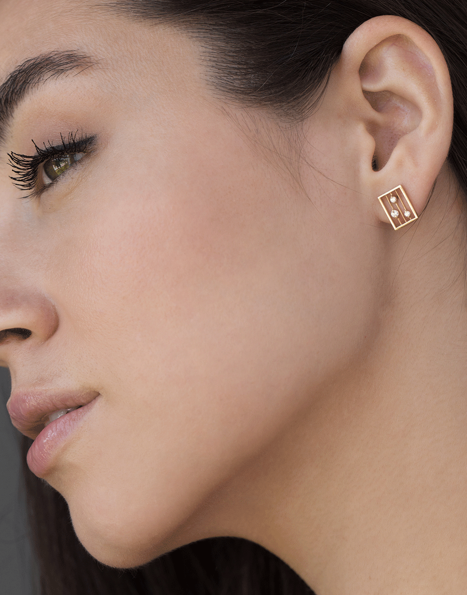WWAKE-Diamond Drift Earrings-YELLOW GOLD