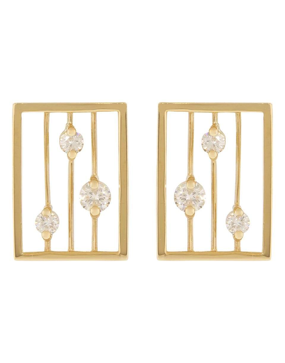 WWAKE-Diamond Drift Earrings-YELLOW GOLD
