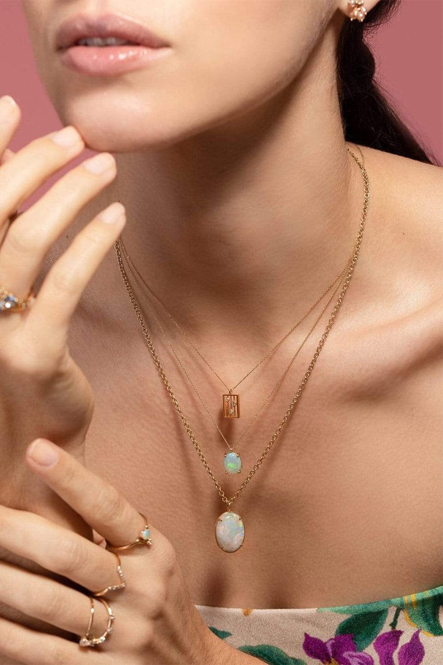 WWAKE-Borealis Pendant Necklace-YELLOW GOLD