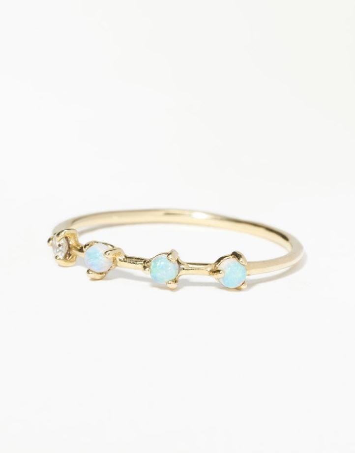 WWAKE-Four Step Ring-YELLOW GOLD