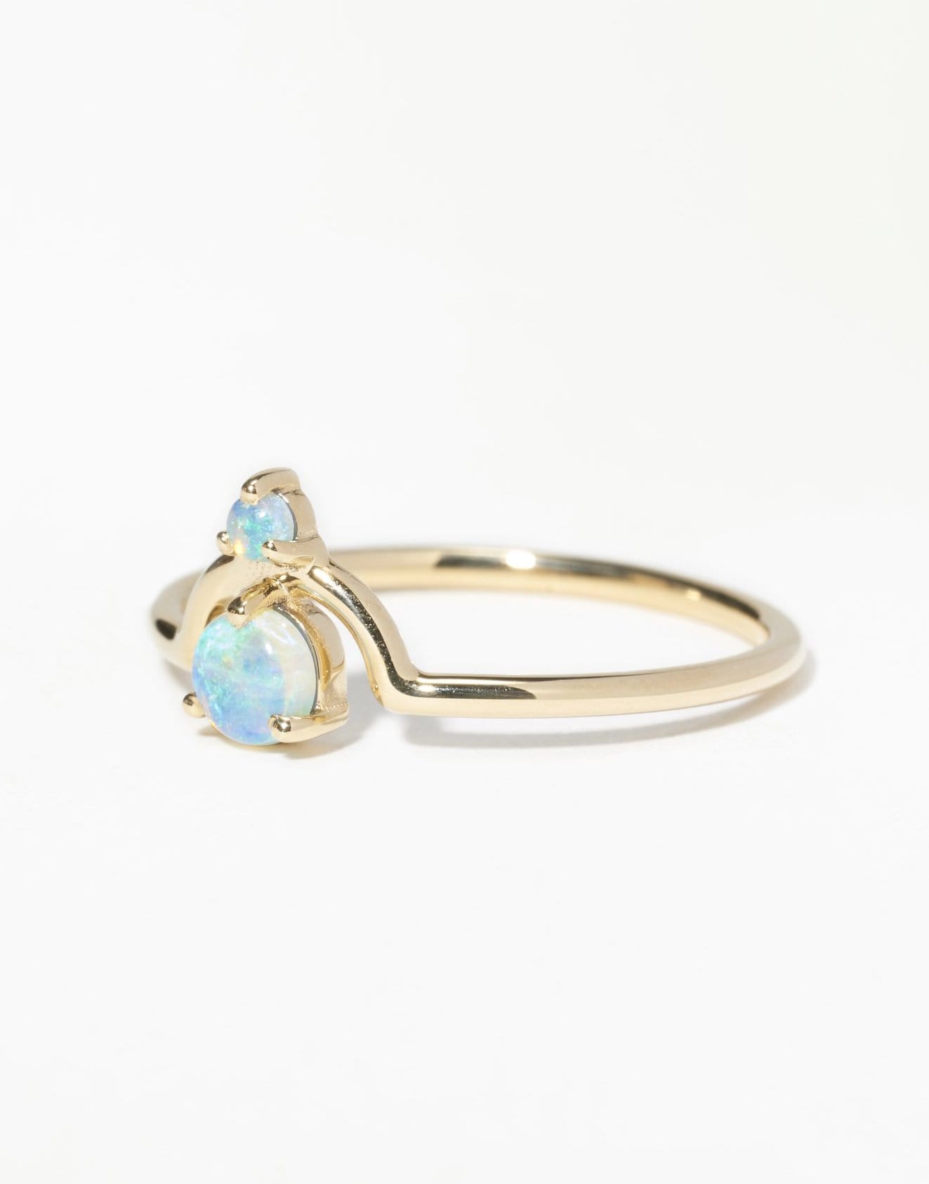 WWAKE-Nestled Opal Ring-YELLOW GOLD
