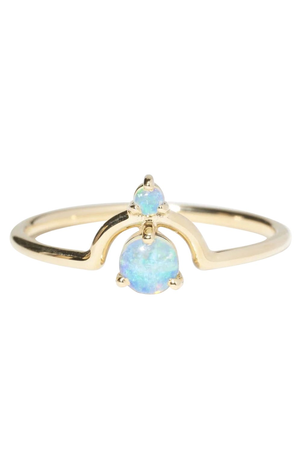 WWAKE-Nestled Opal Ring-YELLOW GOLD