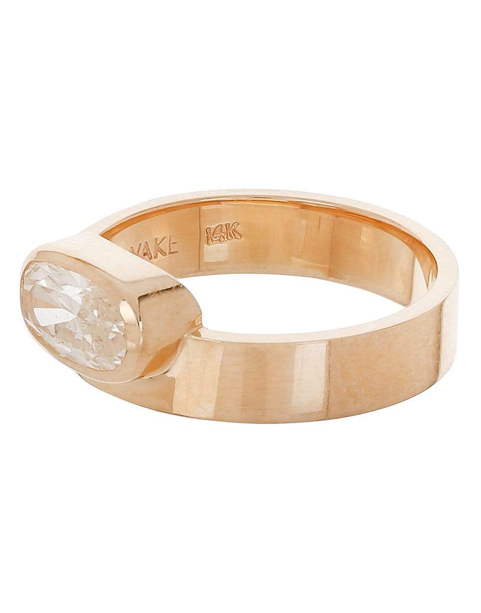 WWAKE-Oval Monolith Ring-YELLOW GOLD