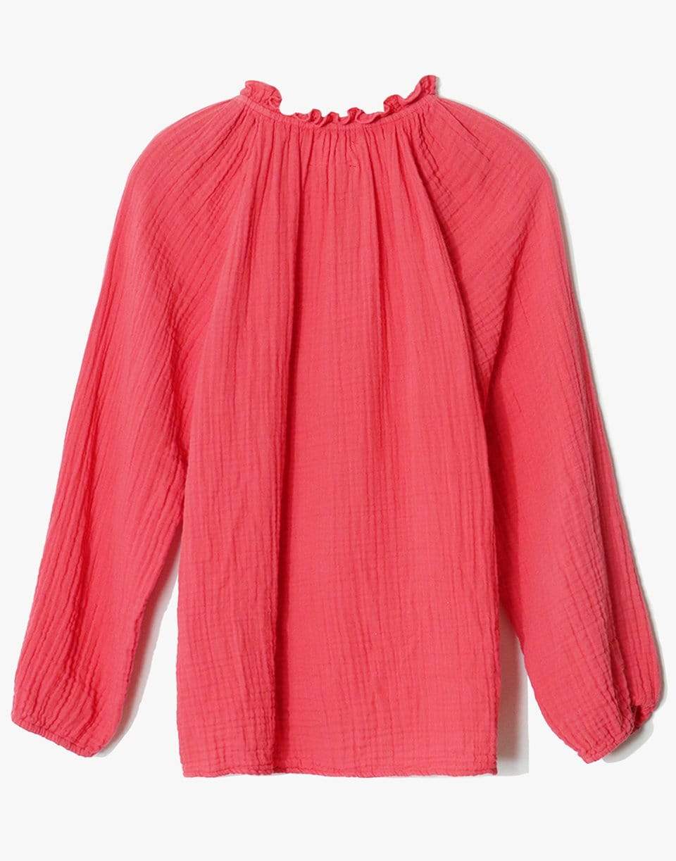 XÍRENA-Camila Long Sleeve Top - Rose Coral-