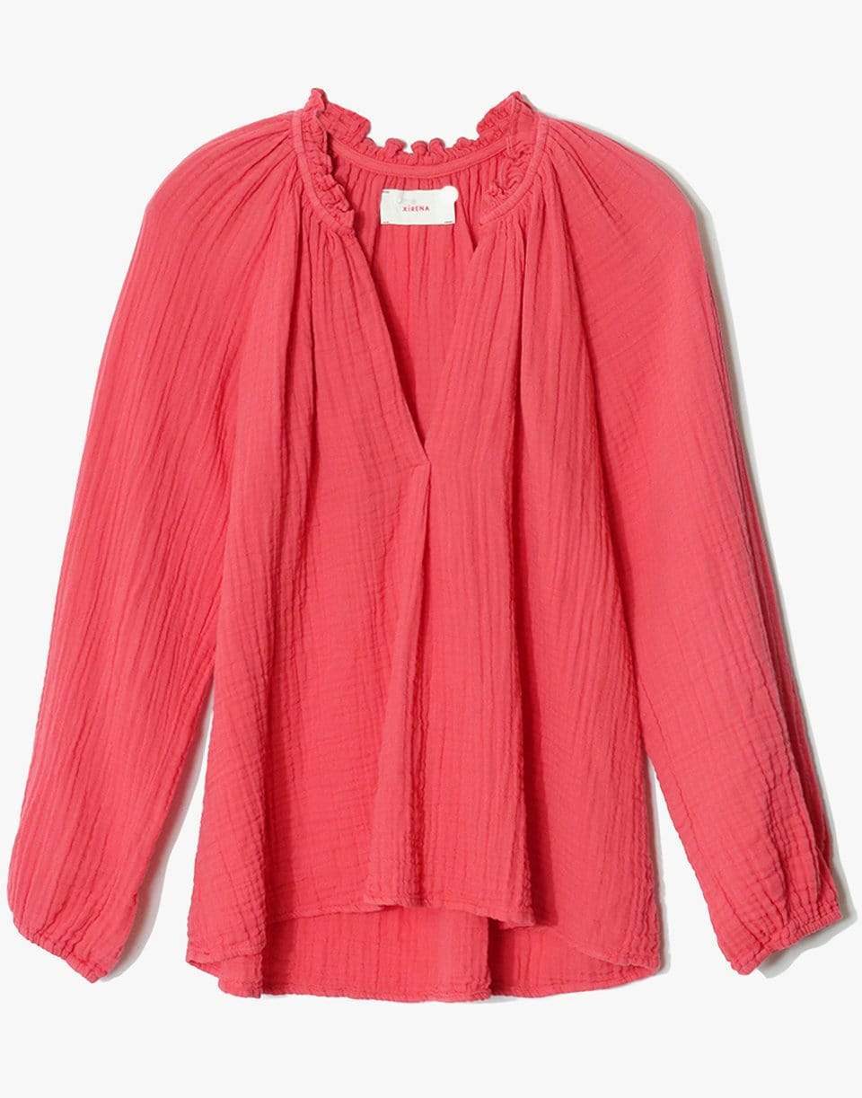 XÍRENA-Camila Long Sleeve Top - Rose Coral-