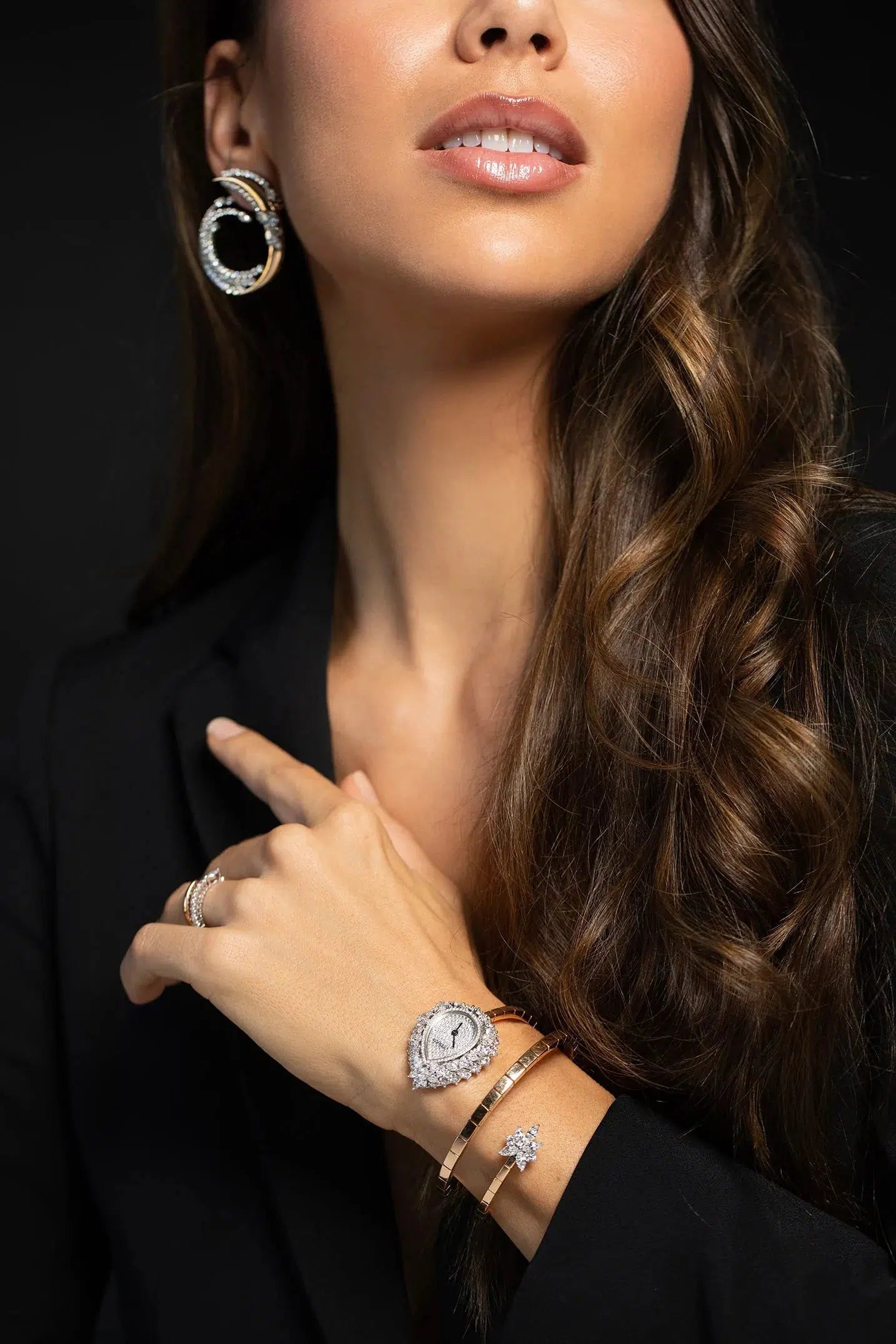 YEPREM JEWELLERY-Diamond Wrap Watch-ROSE GOLD