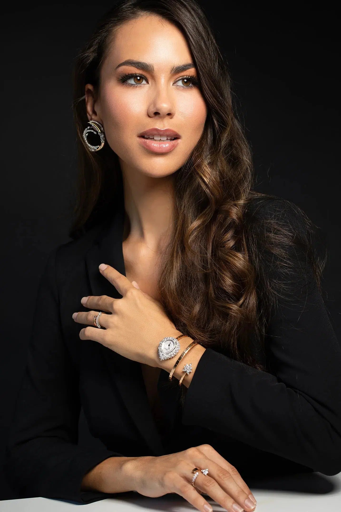 YEPREM JEWELLERY-Diamond Wrap Watch-ROSE GOLD
