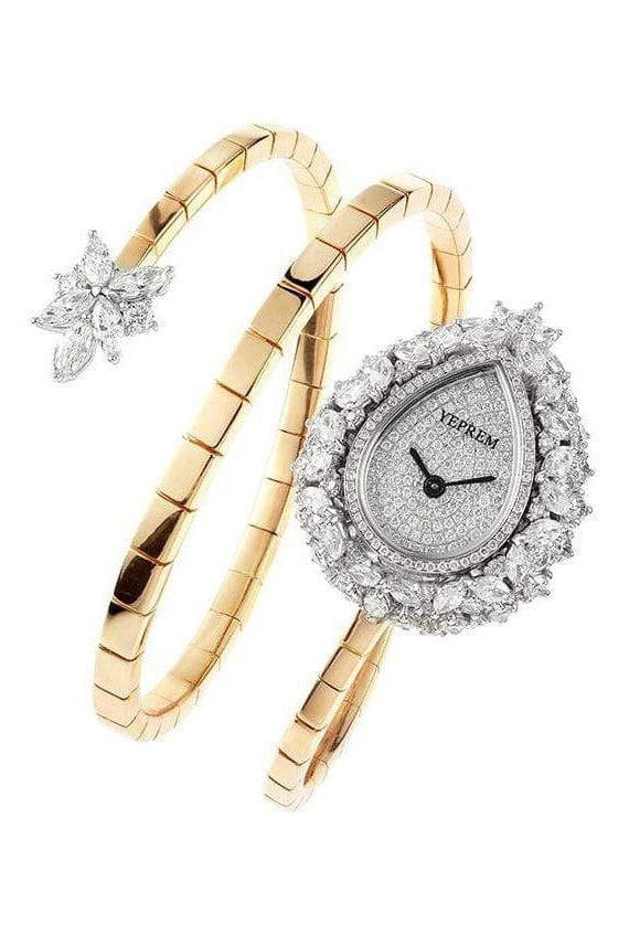 YEPREM JEWELLERY-Diamond Wrap Watch-ROSE GOLD