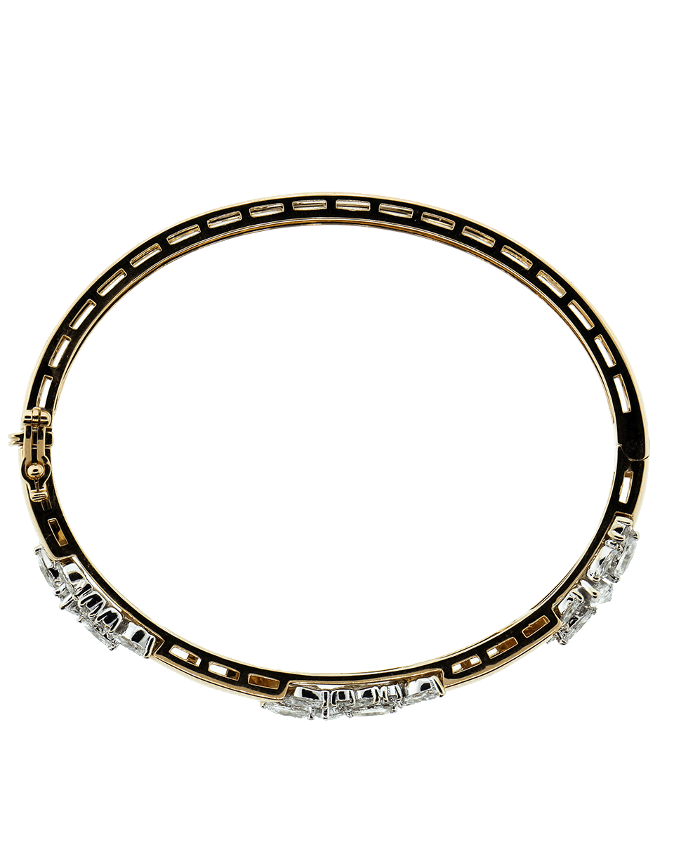 YEPREM JEWELLERY-Round And Marquis Diamond Bracelet-ROSE GOLD