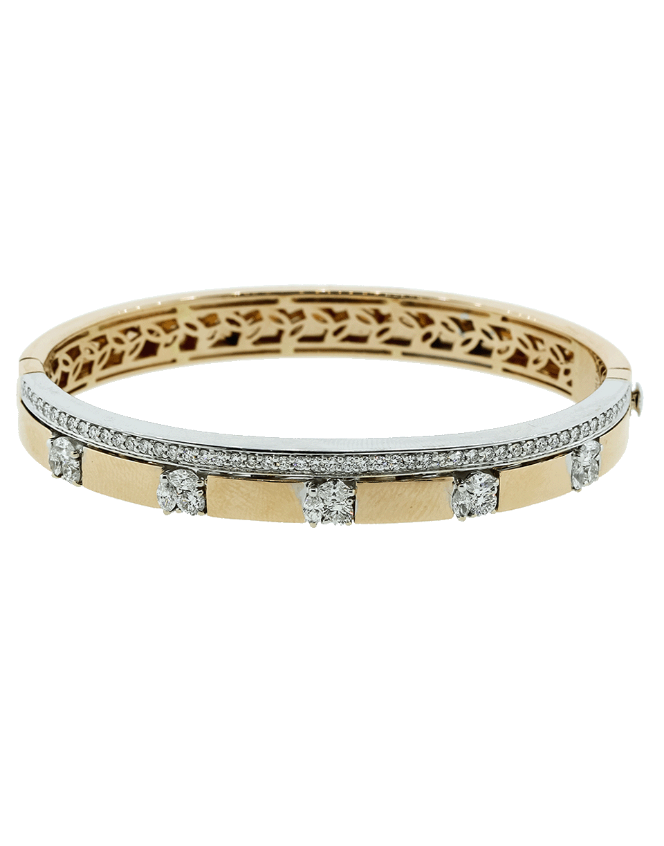 YEPREM JEWELLERY-Round And Marquis Diamond Bracelet-ROSE GOLD