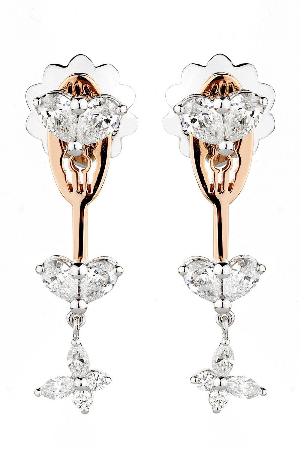 YEPREM JEWELLERY-Diamond Jacket Earrings-WHATGOLD