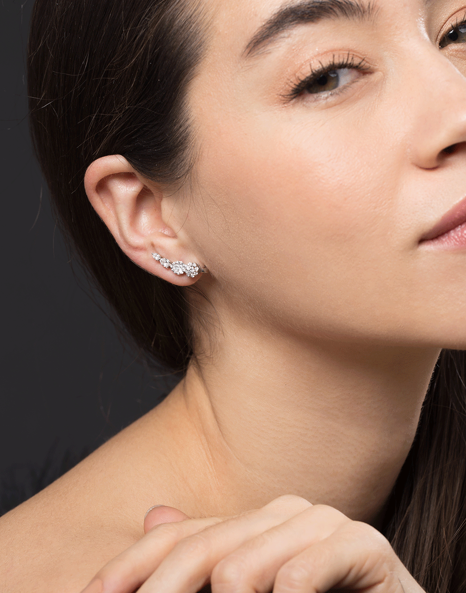 YEPREM JEWELLERY-Diamond Earrings-WHITE GOLD