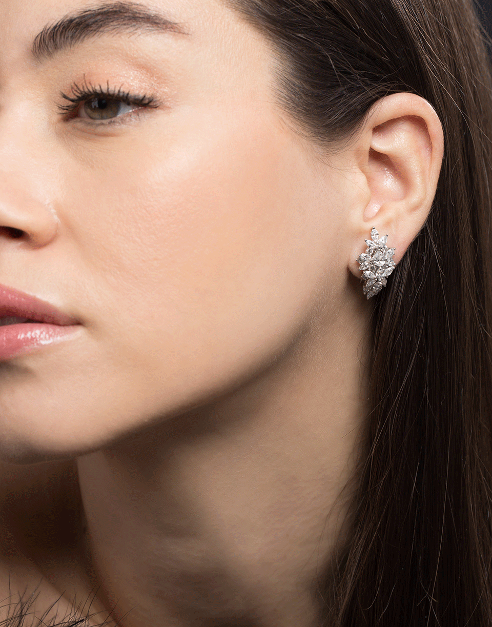 YEPREM JEWELLERY-Diamond Earrings-WHITE GOLD
