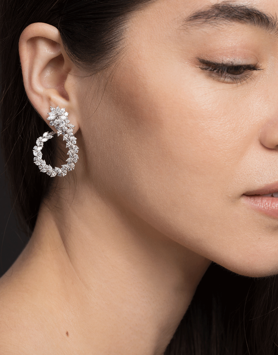 YEPREM JEWELLERY-Diamond Earrings-WHITE GOLD