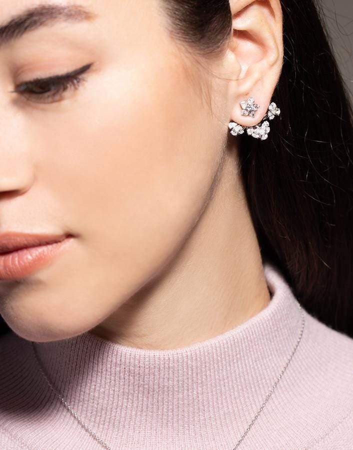 YEPREM JEWELLERY-Diamond Earrings 3.39CTS-WHITE GOLD