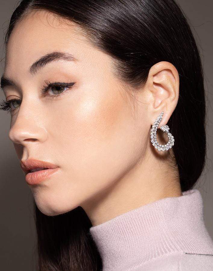 YEPREM JEWELLERY-Diamond Earrings 5.99CTS-WHITE GOLD