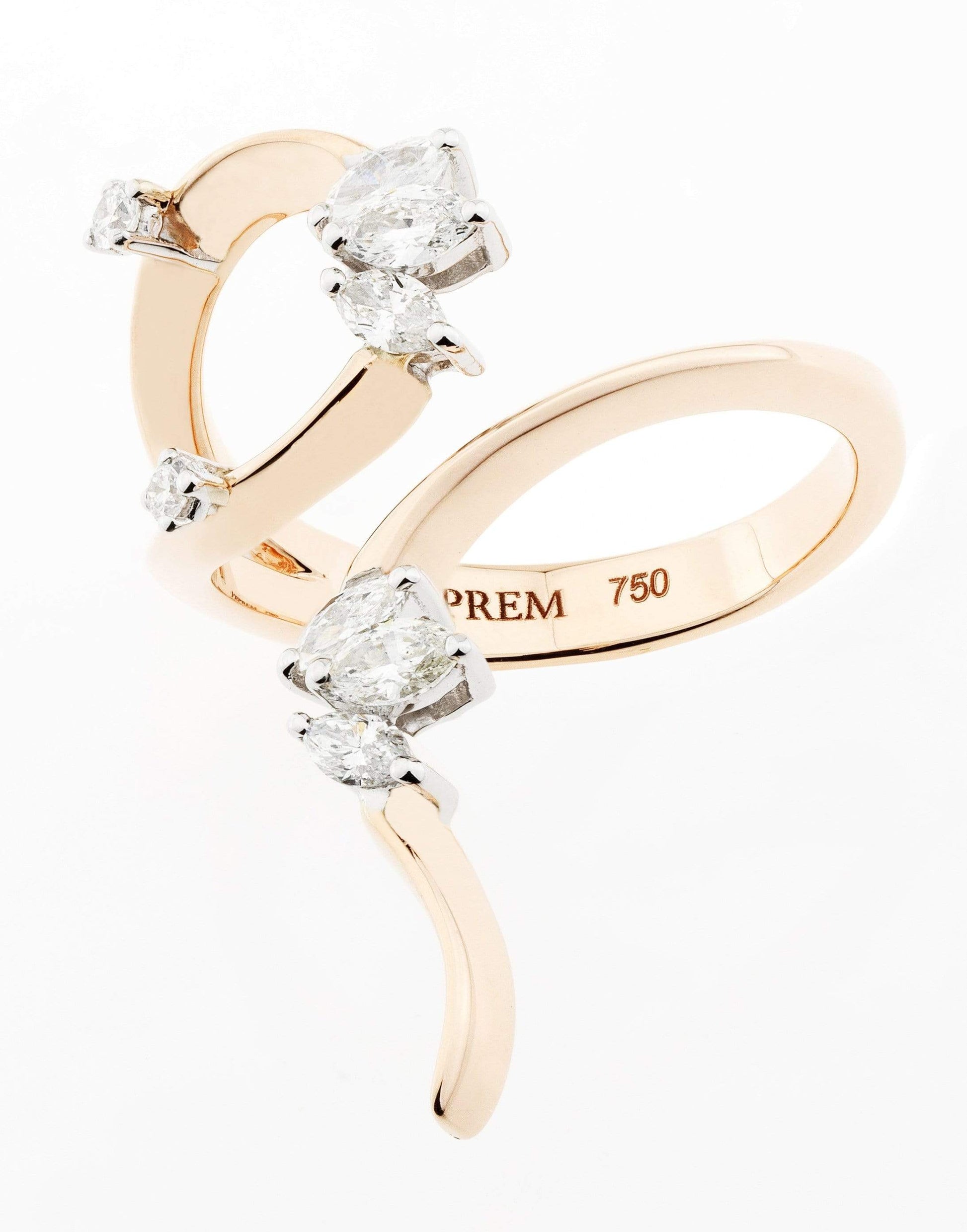 YEPREM JEWELLERY-Pink Strada Climber Ring-ROSE GOLD