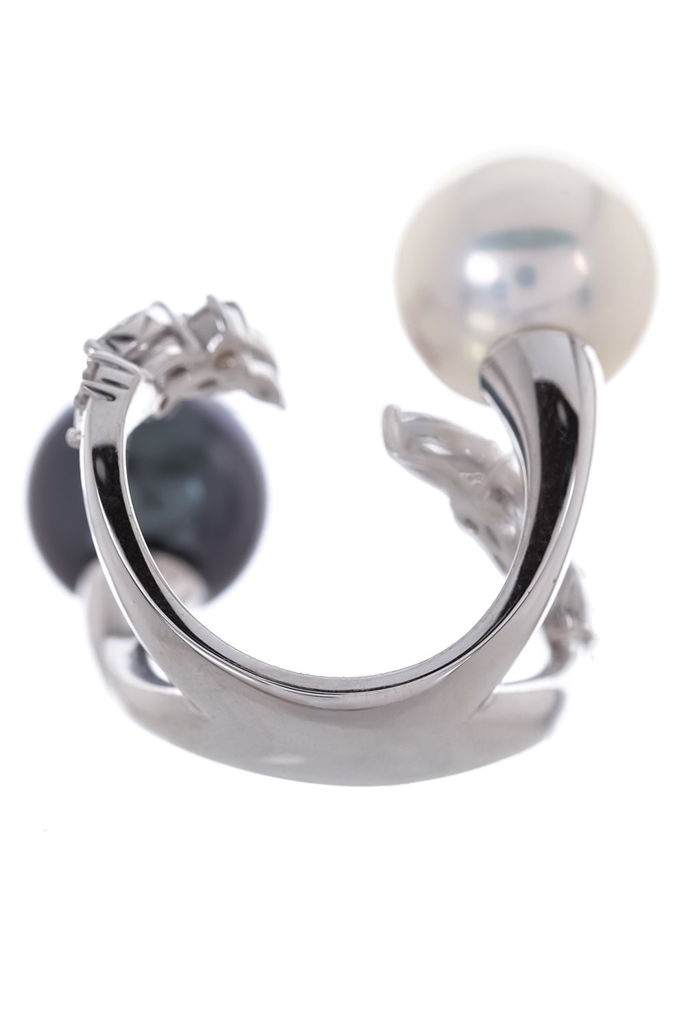 YEPREM JEWELLERY-Pearl Diamond Ring-WHITE GOLD