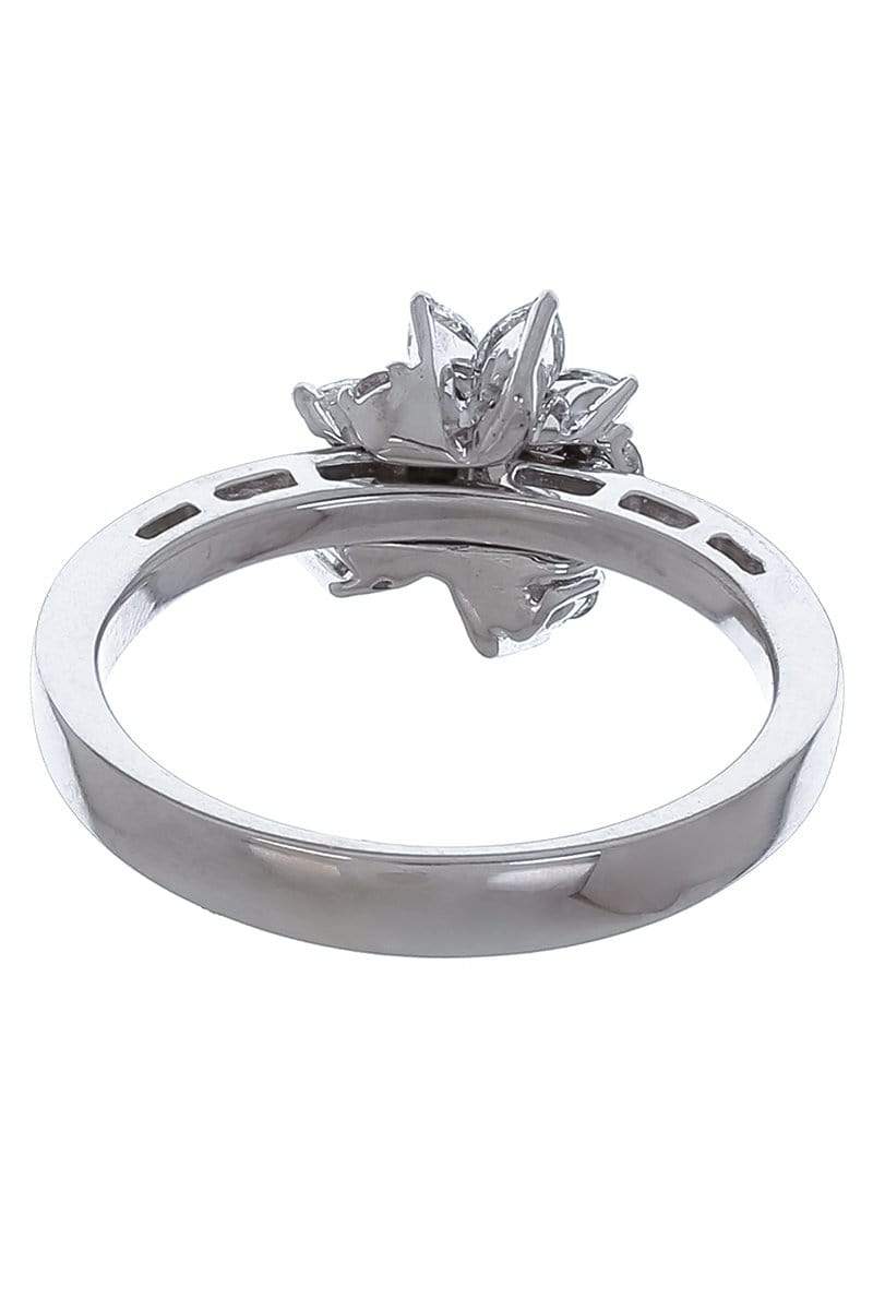 YEPREM JEWELLERY-Diamond Flower Ring-WHITE GOLD