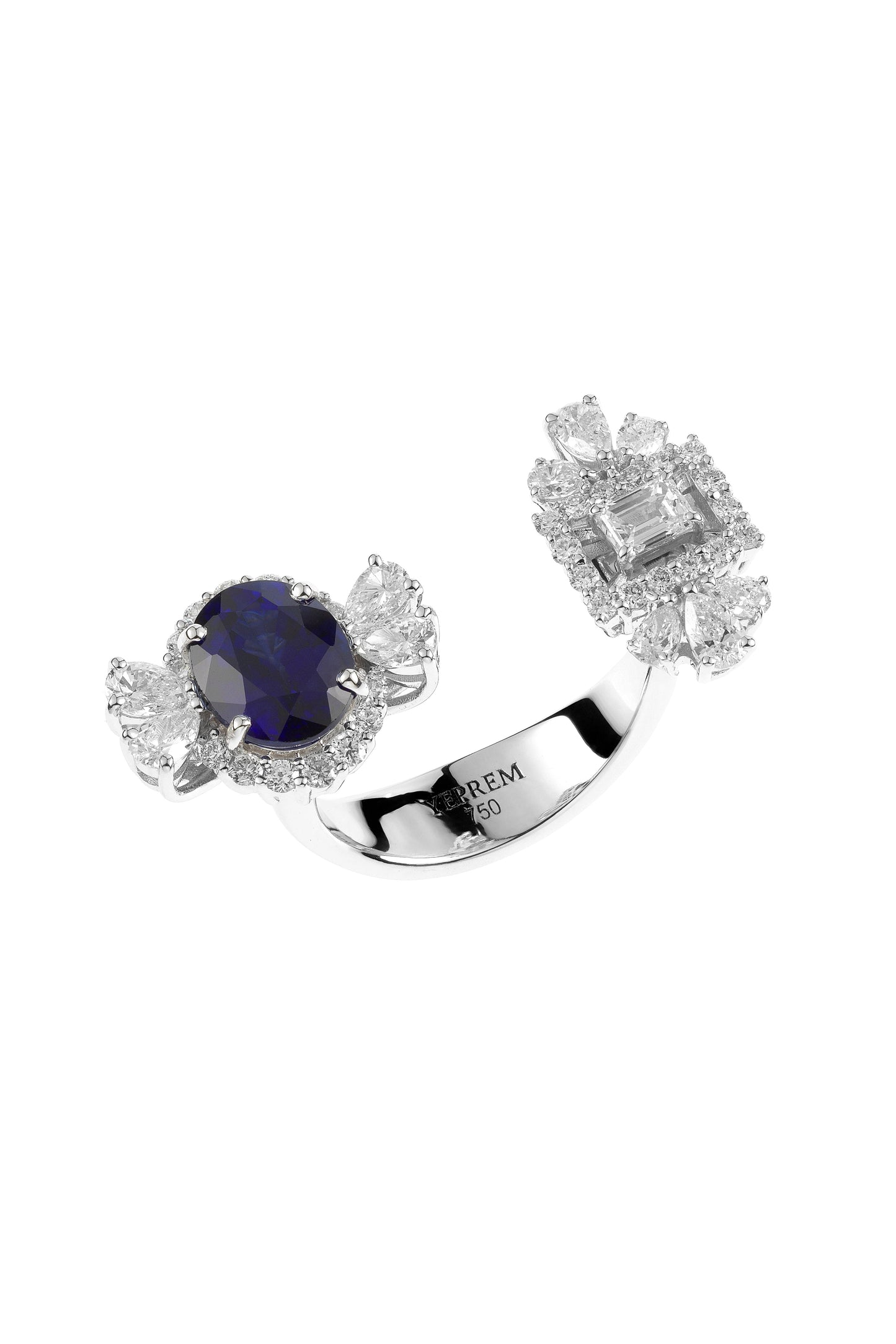 YEPREM JEWELLERY-Reign Supreme Stackable Ring-WHITE GOLD
