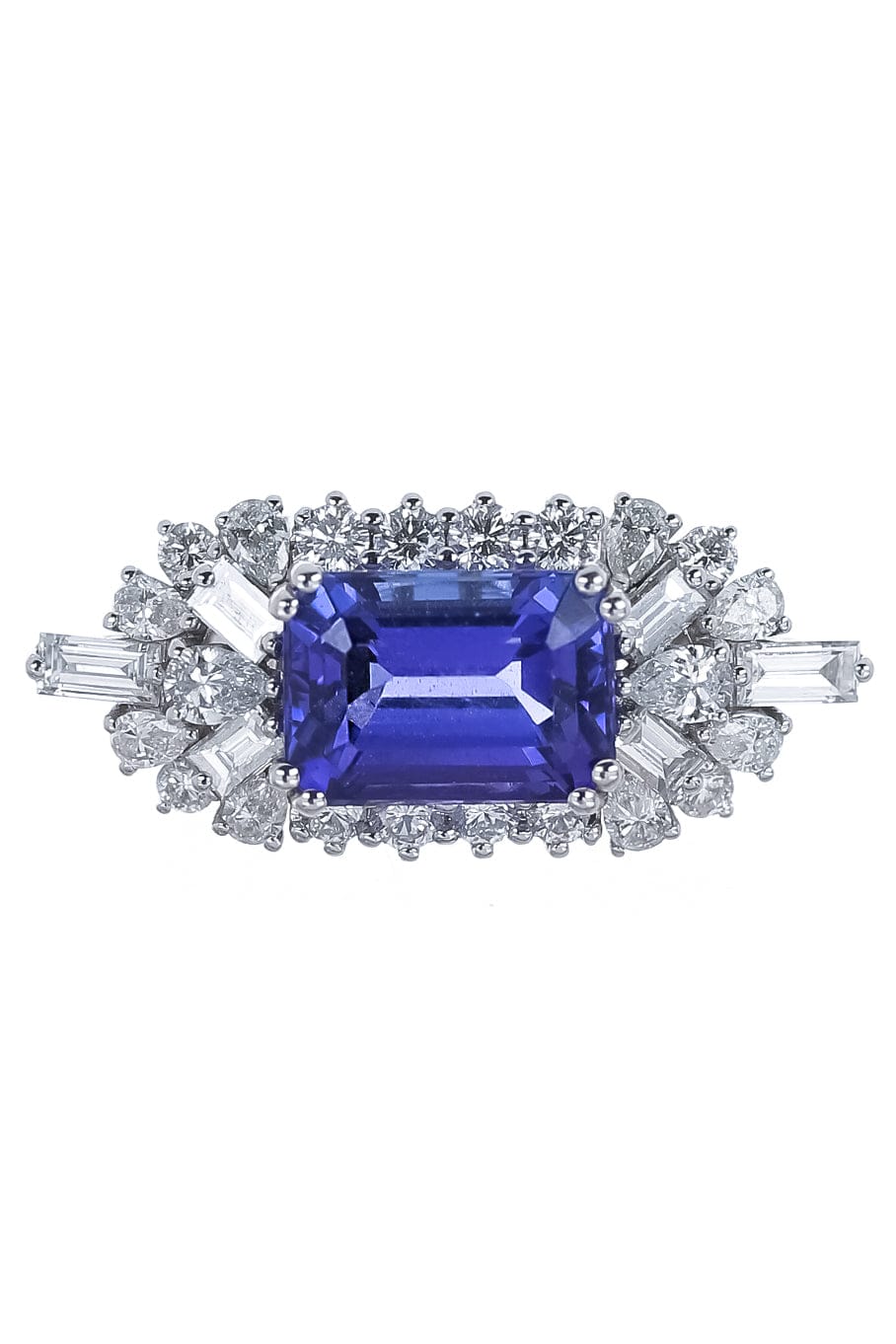 YEPREM JEWELLERY-Tanzanite and Diamond Ring-WHITE GOLD