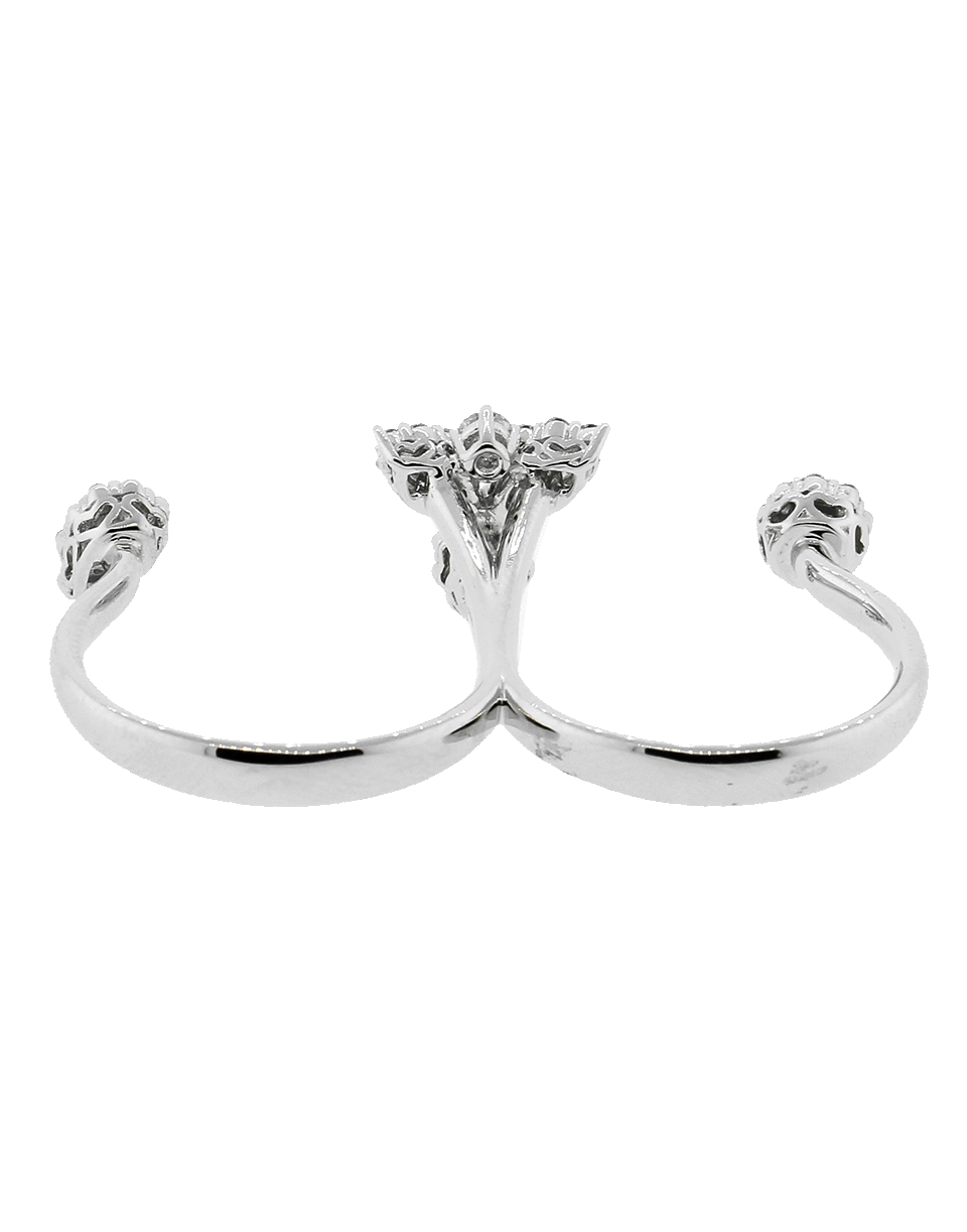 YEPREM JEWELLERY-Diamond Two Finger Ring-WHITE GOLD