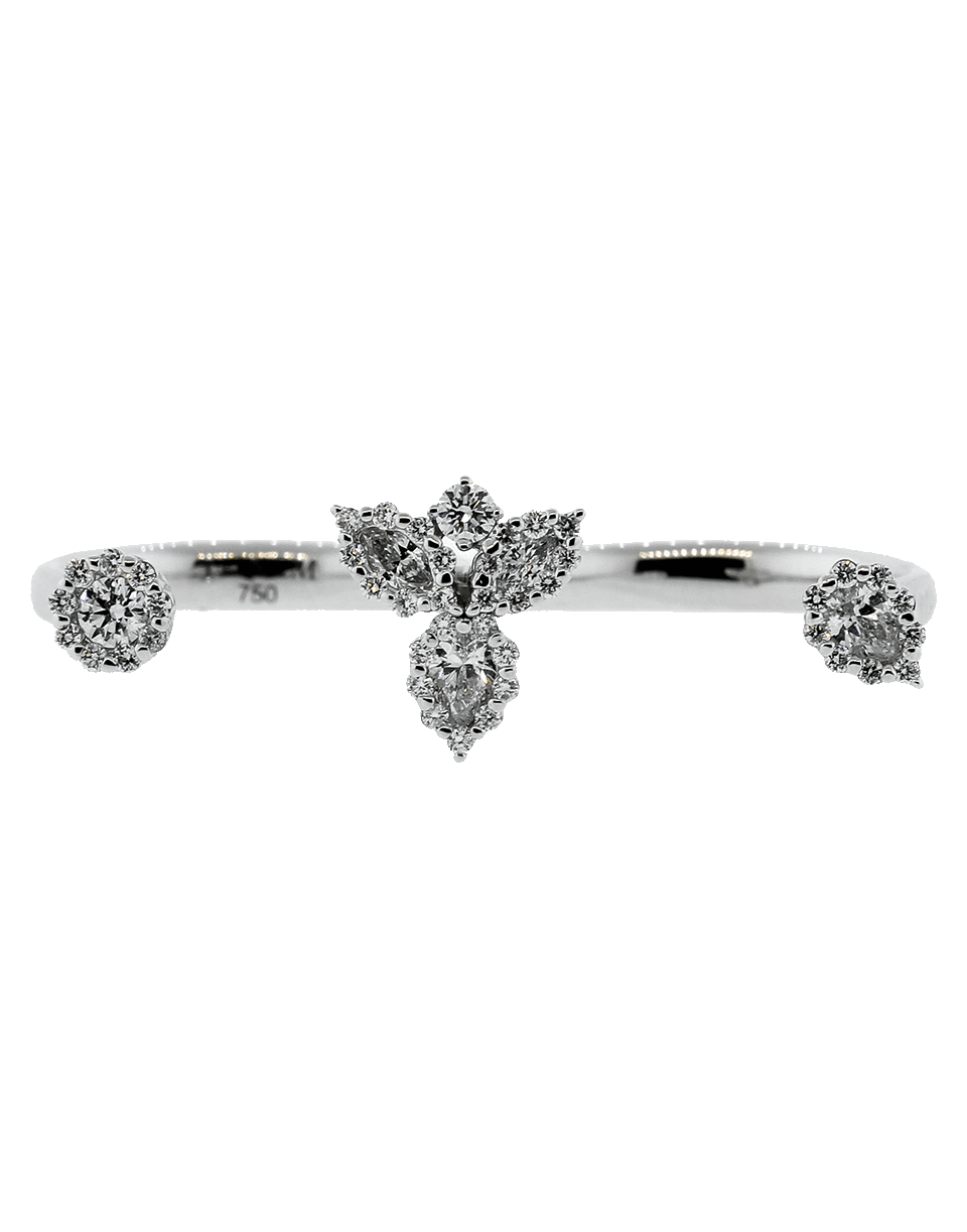 YEPREM JEWELLERY-Diamond Two Finger Ring-WHITE GOLD