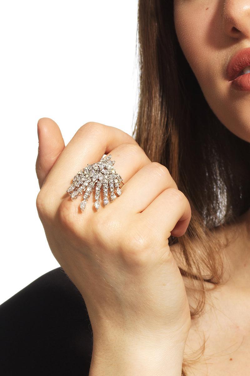 Y-Not Reign Ring-WHITE GOLD-7-JEWELRYFINE JEWELRING-YEPREM JEWELLERY