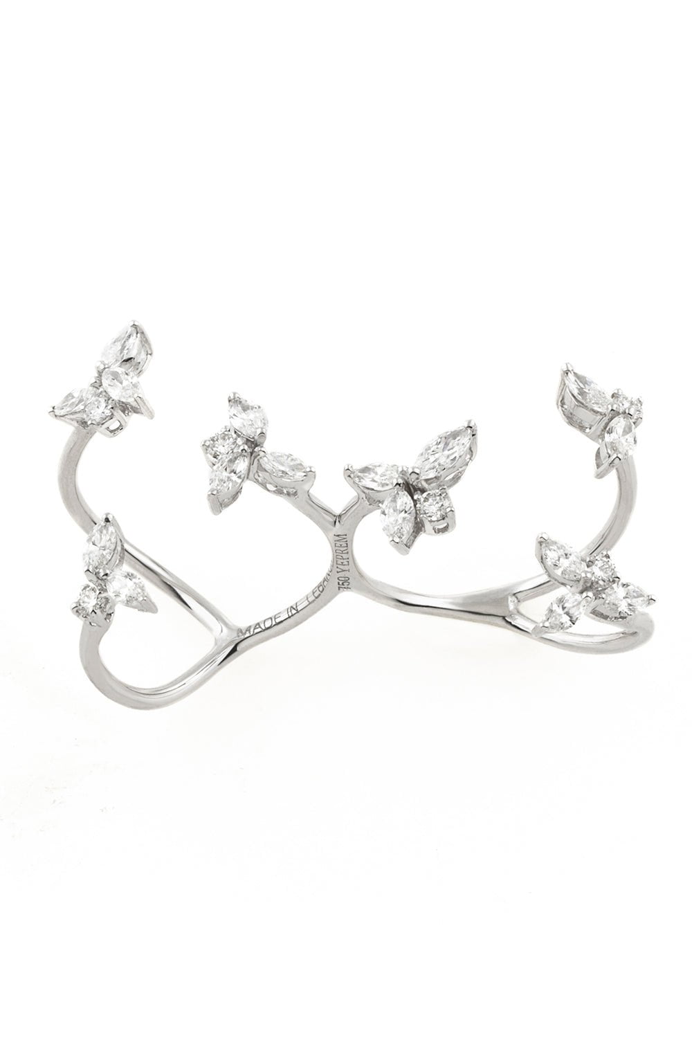 Open Diamond Two Finger Ring | YEPREM – Marissa Collections
