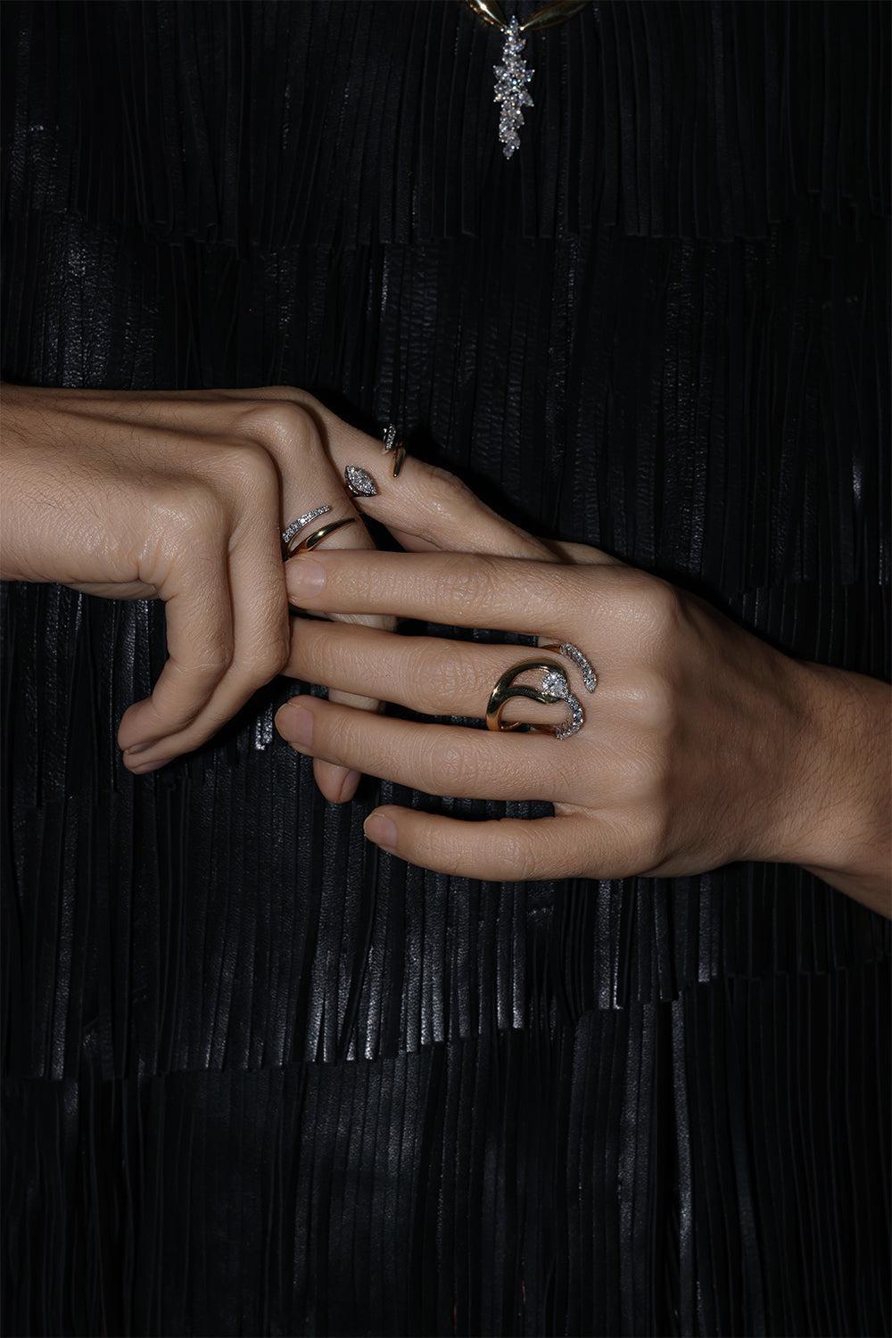 Golden Strada Wrap Hoop Ring-YELLOW GOLD-5.75-JEWELRYFINE JEWELRING-YEPREM JEWELLERY