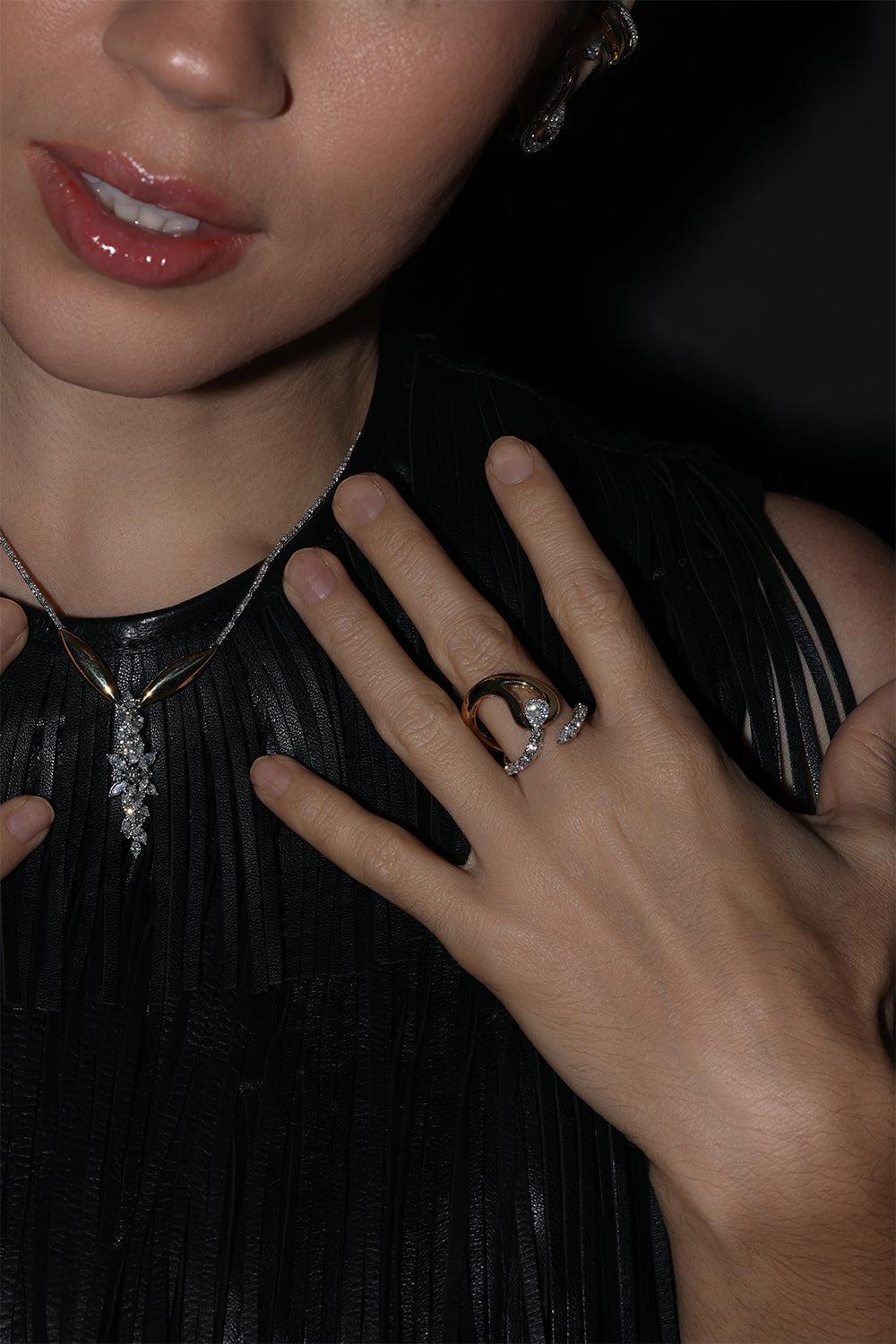 Golden Strada Wrap Hoop Ring-YELLOW GOLD-5.75-JEWELRYFINE JEWELRING-YEPREM JEWELLERY