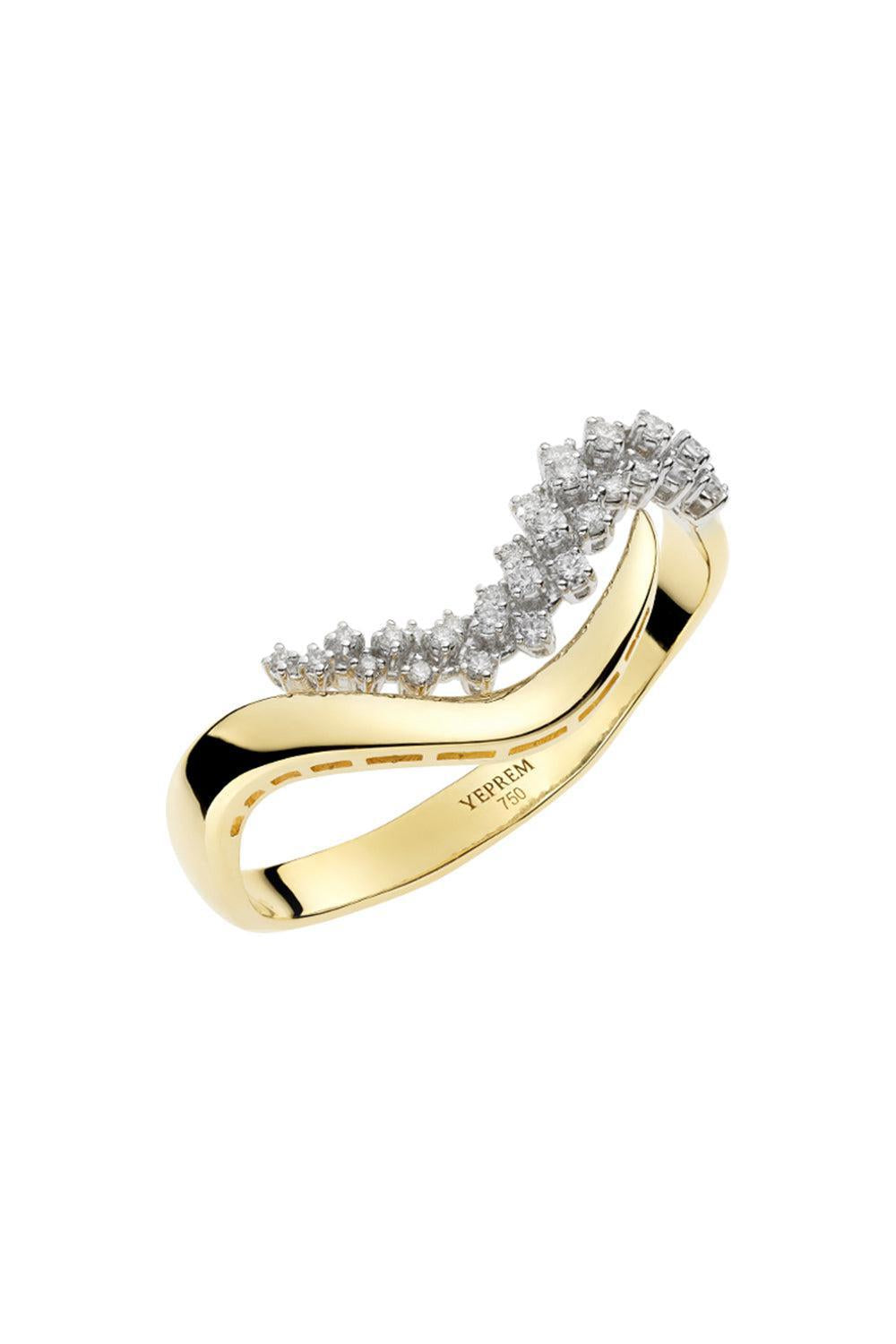 Golden Strada Double Wrap Ring-YELLOW GOLD-6.5-JEWELRYFINE JEWELRING-YEPREM JEWELLERY