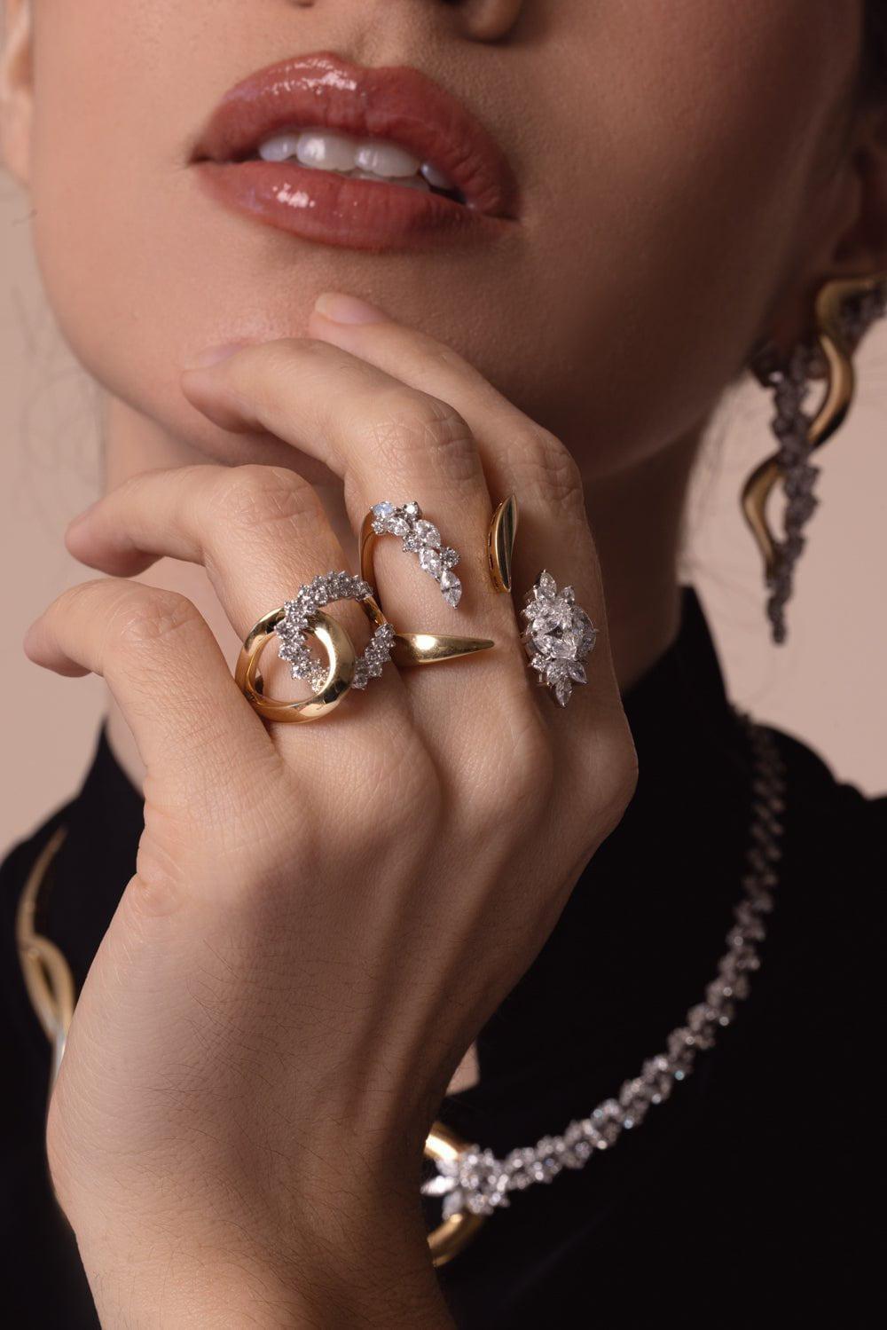 Golden Strada Infinity Stackable Ring | YEPREM JEWELLERY – Marissa ...