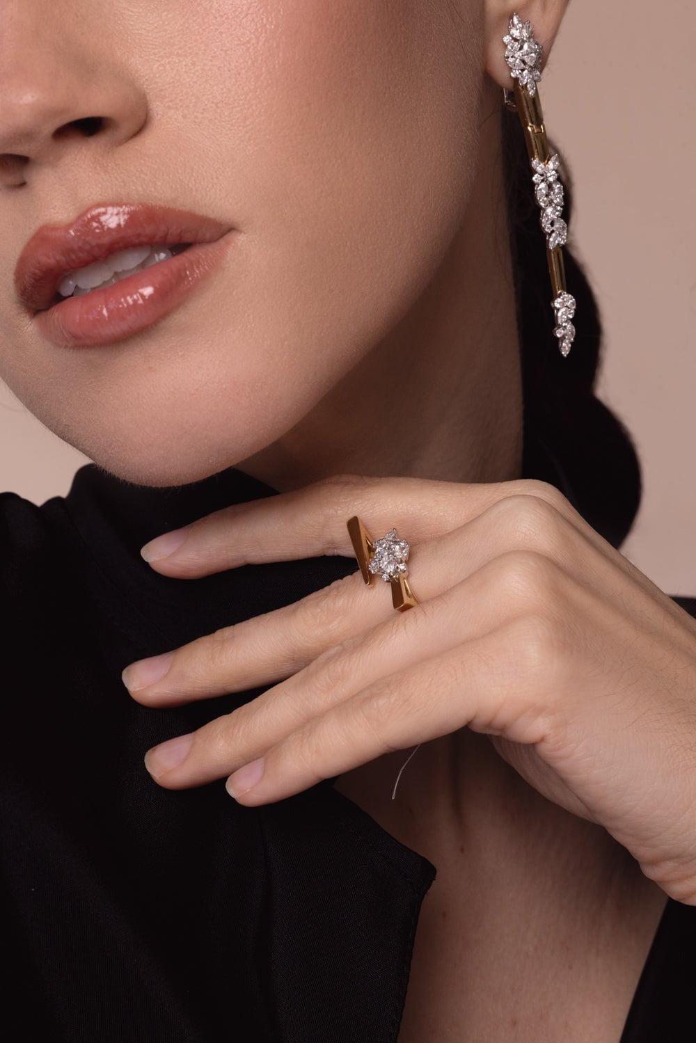 YEPREM JEWELLERY-Golden Strada Stackable Ring-YELLOW GOLD