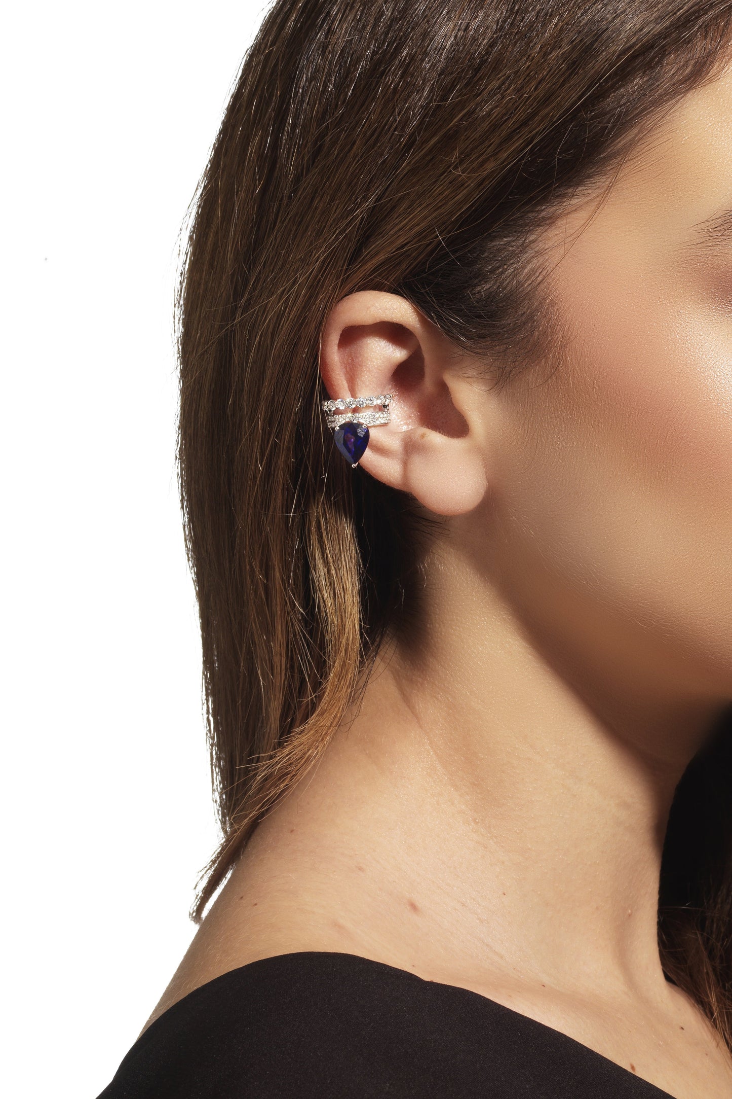 YEPREM JEWELLERY-Whisper Earcuff Earring-YELLOW GOLD