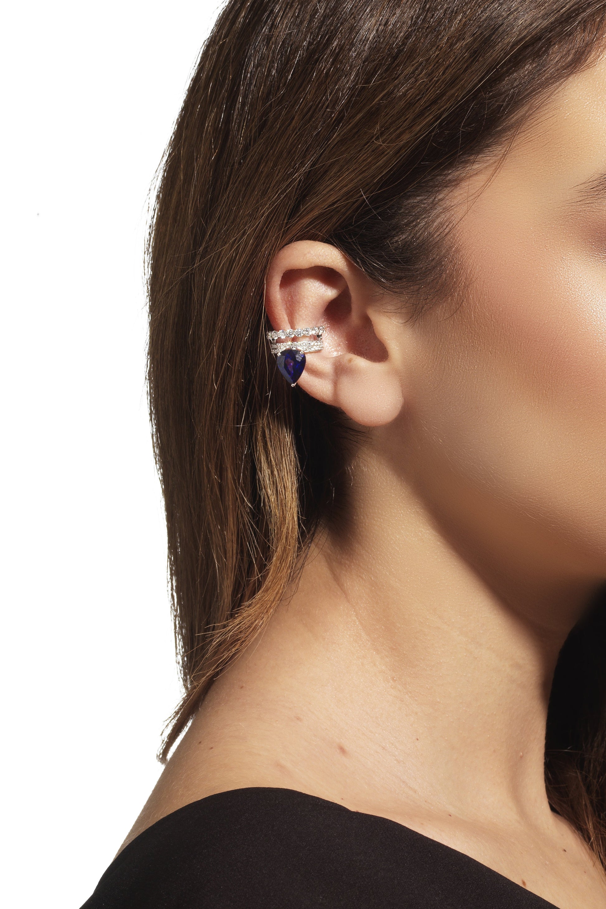 YEPREM JEWELLERY-Whisper Earcuff Earring-YELLOW GOLD