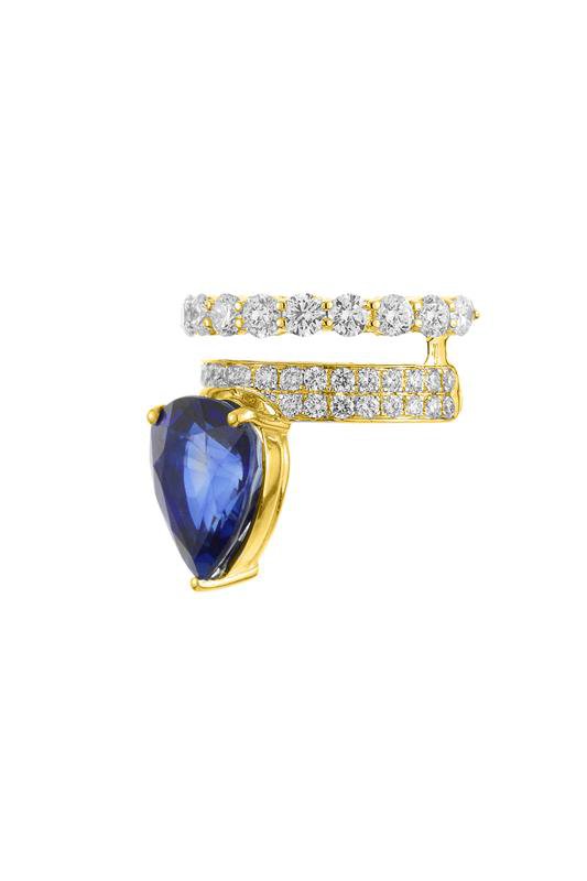 YEPREM JEWELLERY-Whisper Earcuff Earring-YELLOW GOLD