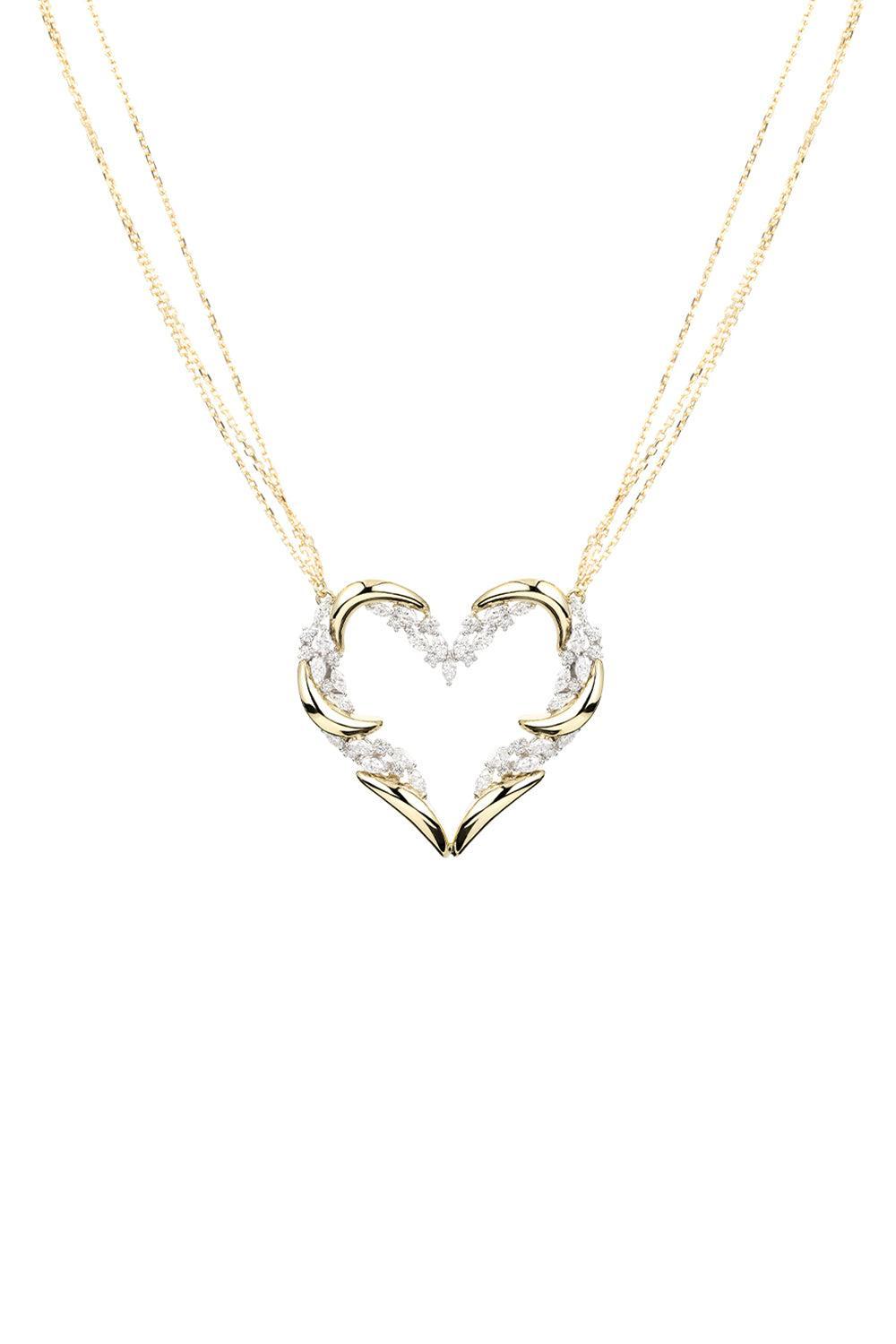 Diamond Strada Heart Necklace