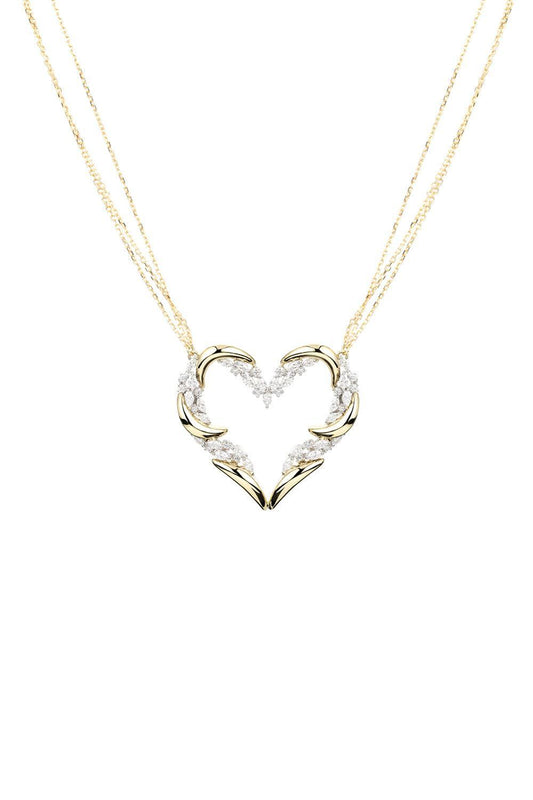 Diamond Strada Heart Necklace