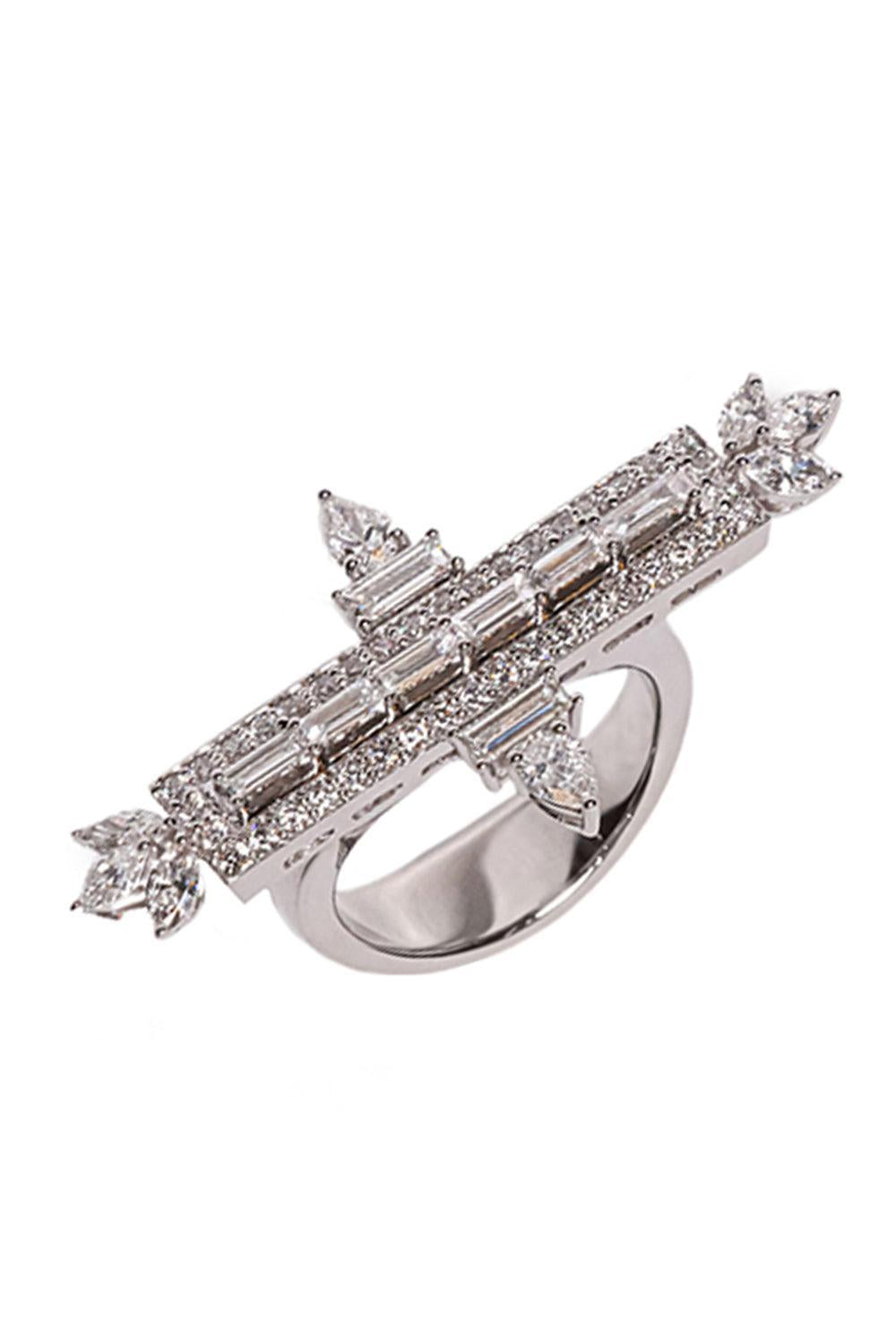 Diamond Bar Ring