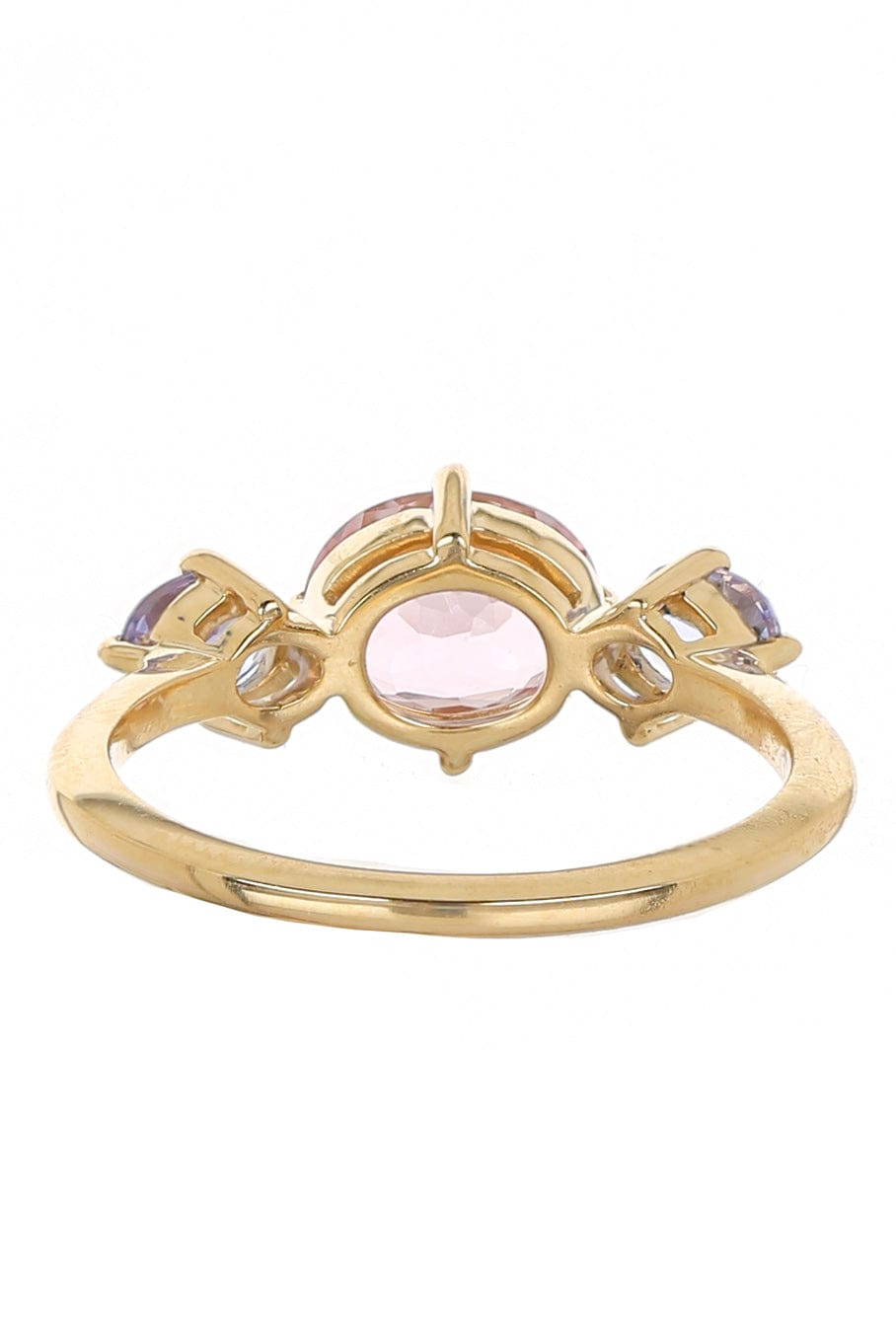 YI COLLECTION-Pink Tourmaline and Spinel Macaroon Ring-YELLOW GOLD