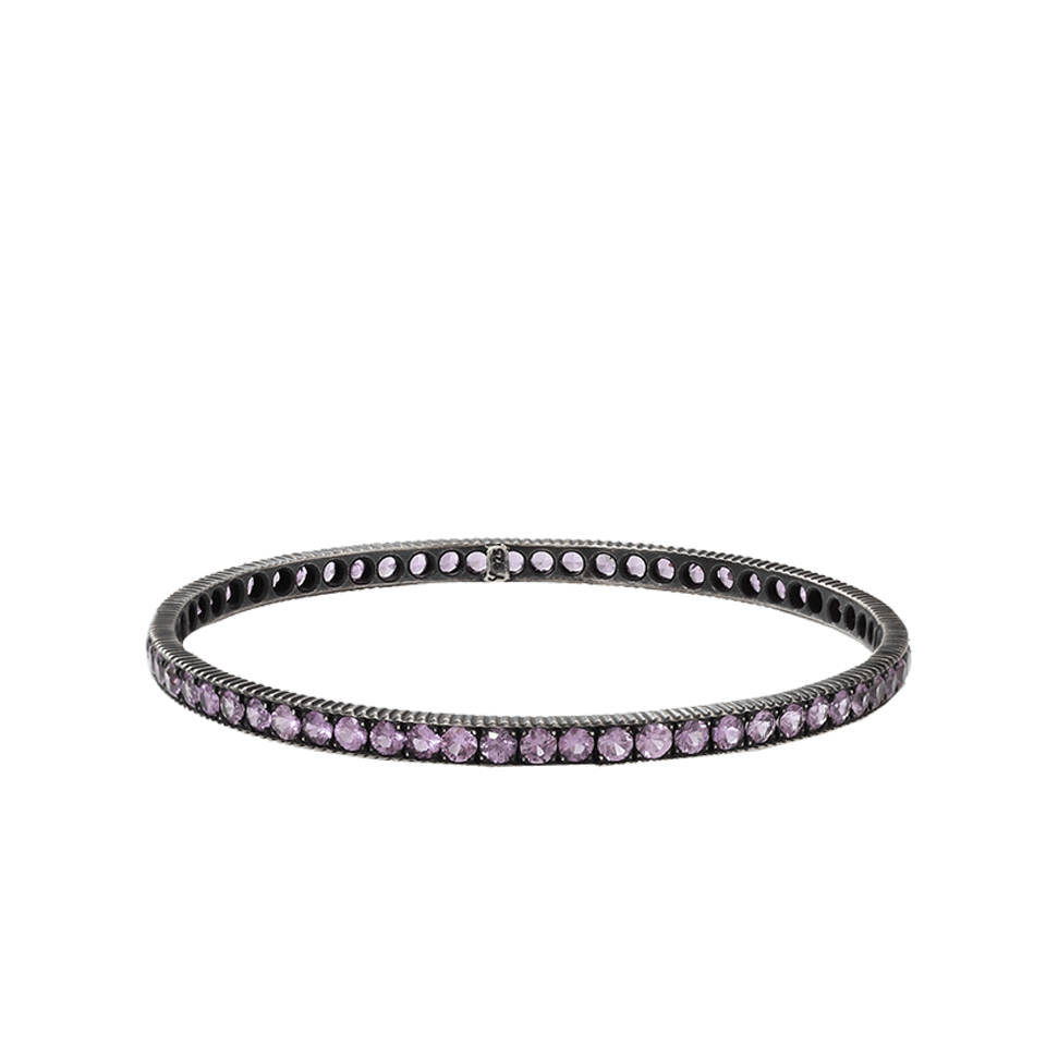 YOSSI HARARI-Lilah Sapphire Bangle-PRPL/GLV