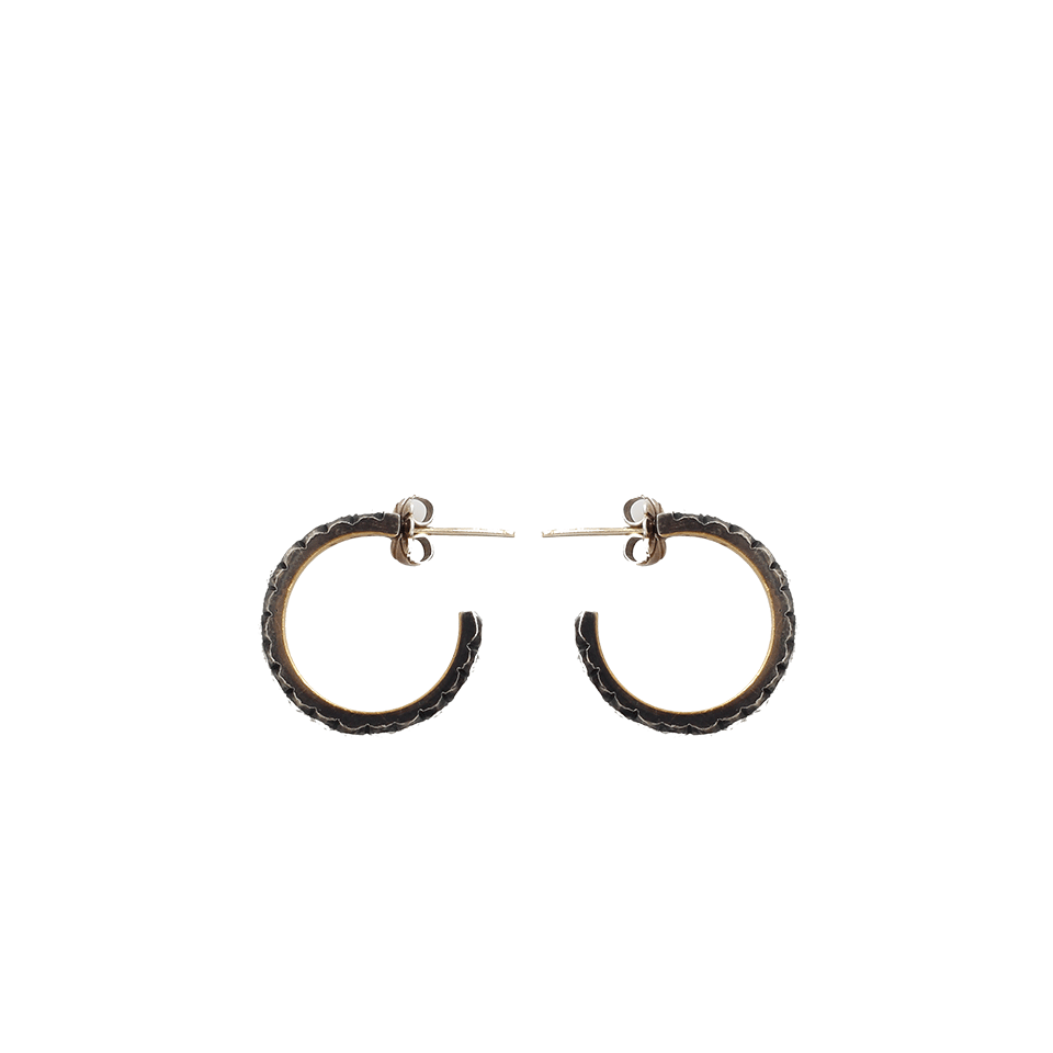 YOSSI HARARI-Extra Small Lilah Diamond Hoop Earrings-GILVER
