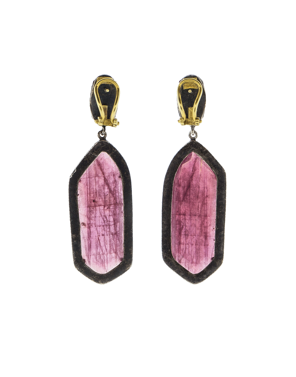 YOSSI HARARI-Lilah Ruby Slice Earrings-GILVER