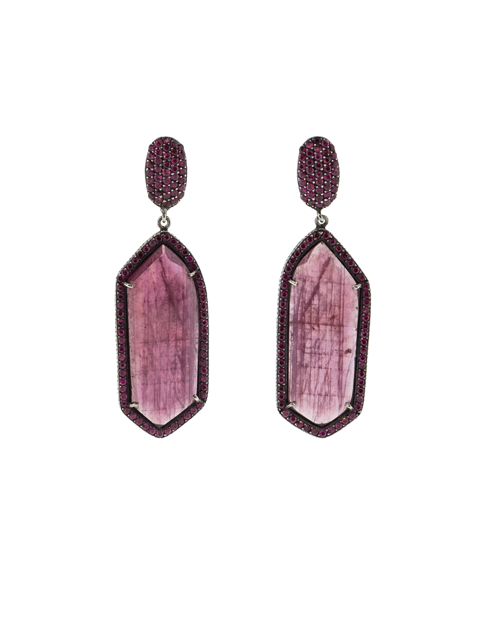 YOSSI HARARI-Lilah Ruby Slice Earrings-GILVER