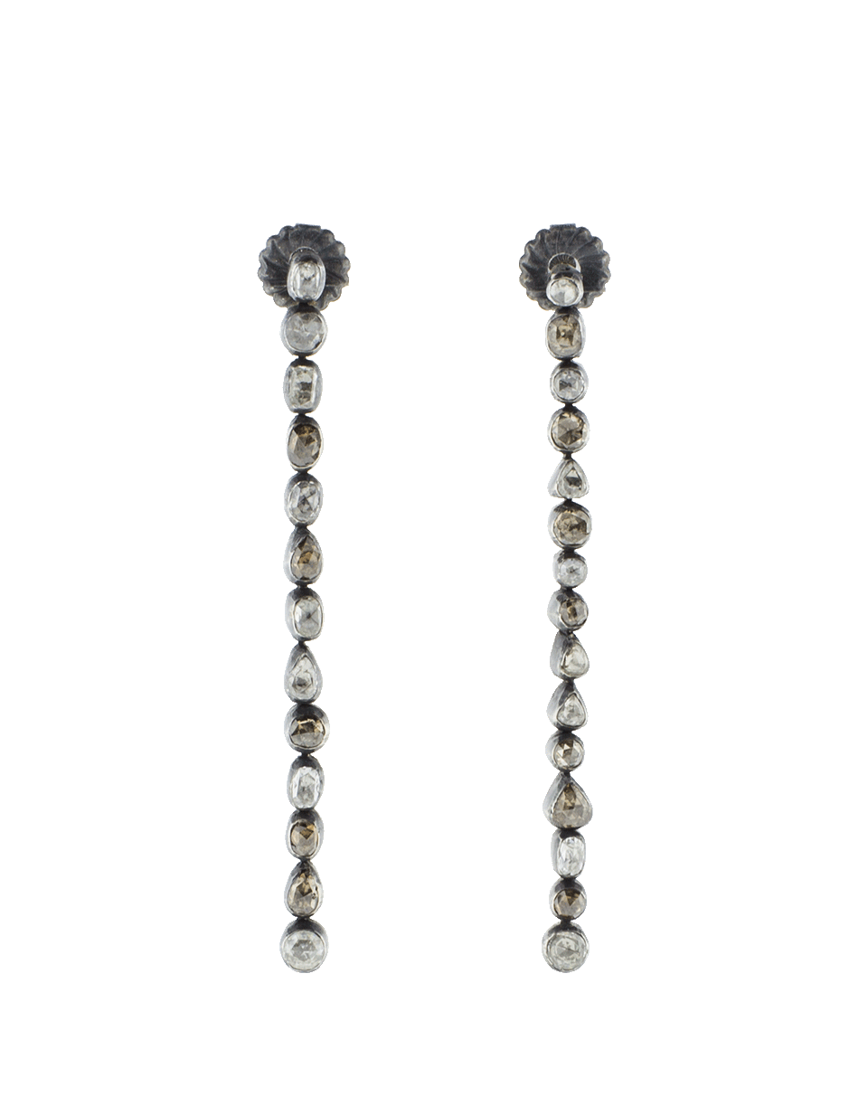 YOSSI HARARI-Cascade Long Drop Earrings-YELLOW GOLD